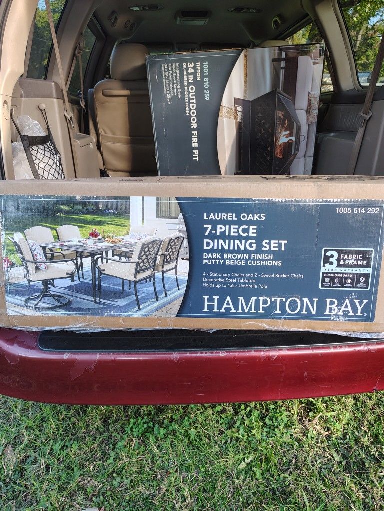 Outdoor Table & Outdoor Fire Pit $300 OBO