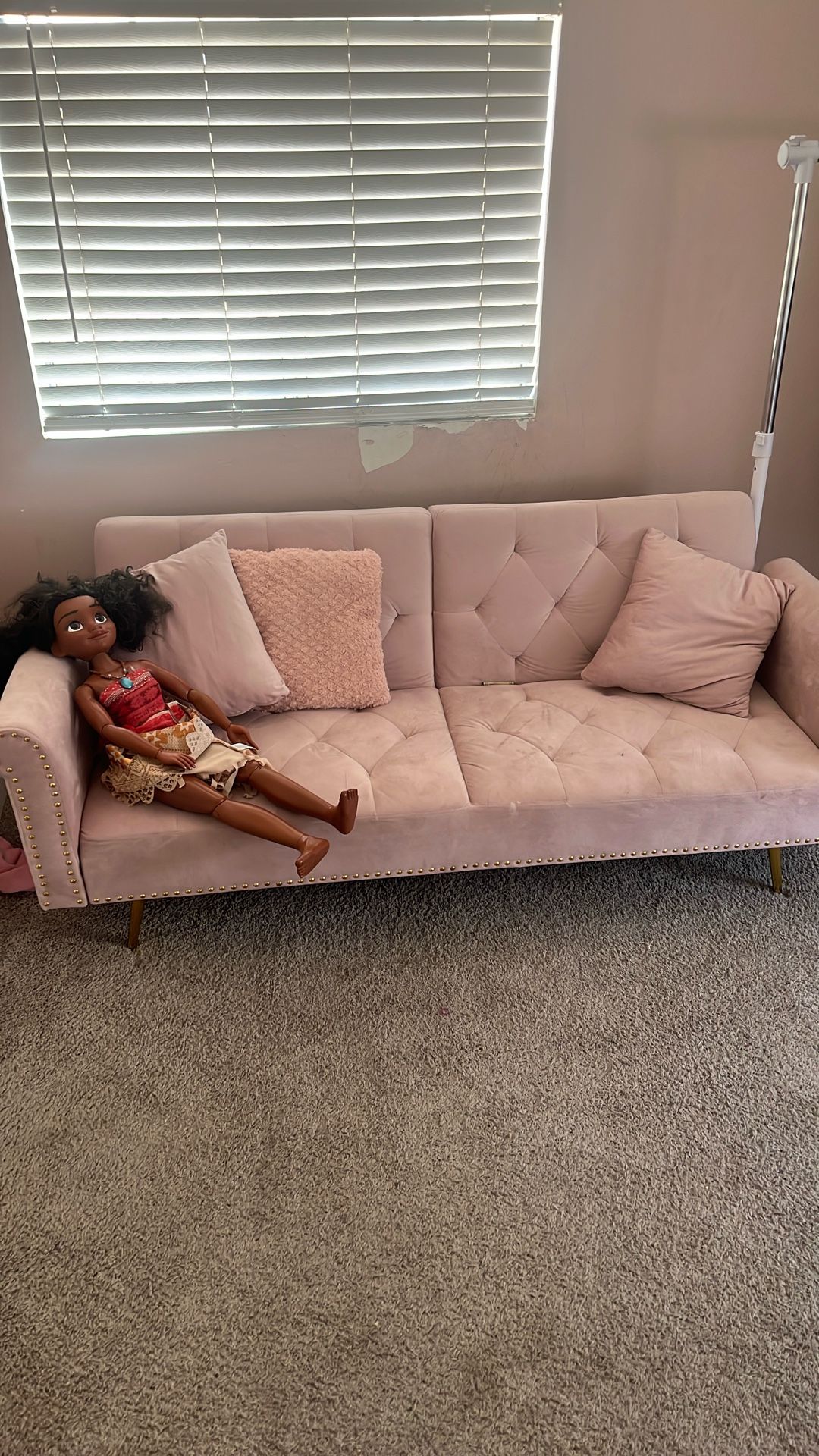 Couch Futon Pink 