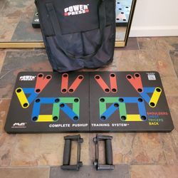 power press push-up system  w/case