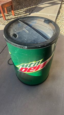 Mountain Dew mini fridge