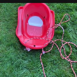 Red Snow Sled 🛷 Perfect For Outdoors