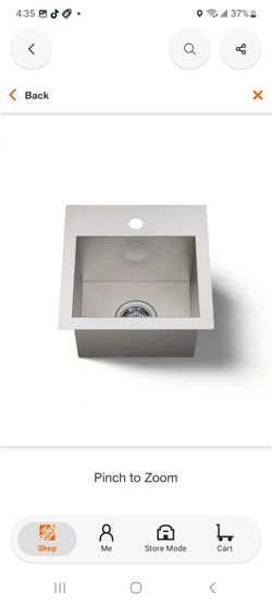 Lyric 15 in. Stainless Steel 18-Gauge Drop in/Undermount