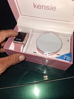 New pink kensie digital wrist watch and Bluetooth speaker