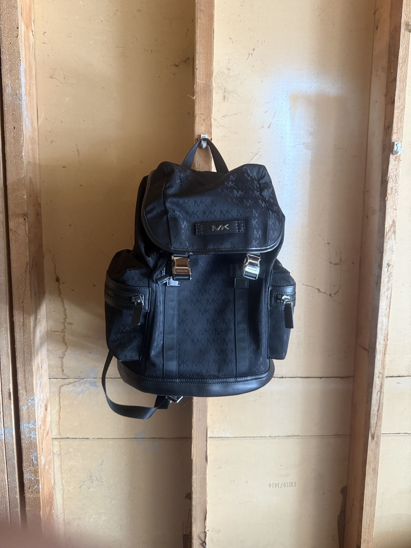Michael Kors Black Monogram Backpack