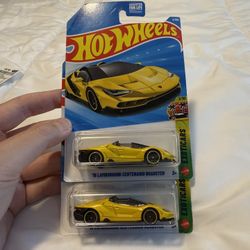 2 Hot Wheels Lamborghini Centenario Roadster