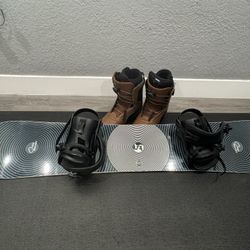 Snowboard And Boots
