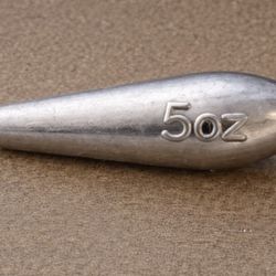 Bullet Sinker 3oz 4oz 5oz In-Line Long Cast Surf Fishing Lead Weights Bulk Lot Of 100 PCS