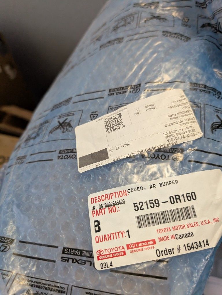 2023 RAV4 Rear Bumper For Sale Brand New