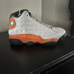 Custom Orange And White Retro 13s Size 9