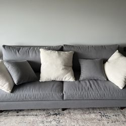 Gray/Blue Couch