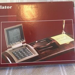 World time clock/calculator 4in1 desk set