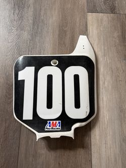 Mike Brown Team Honda Front Number Plate #100