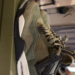Retro 4 Olive Green 11.5