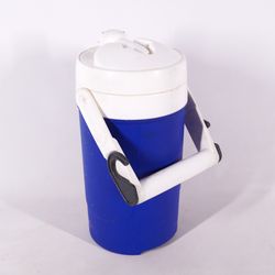 Igloo Water Bottle Jug Cooler w/ Lid Spout & Handle Blue White 11"x5" Sports