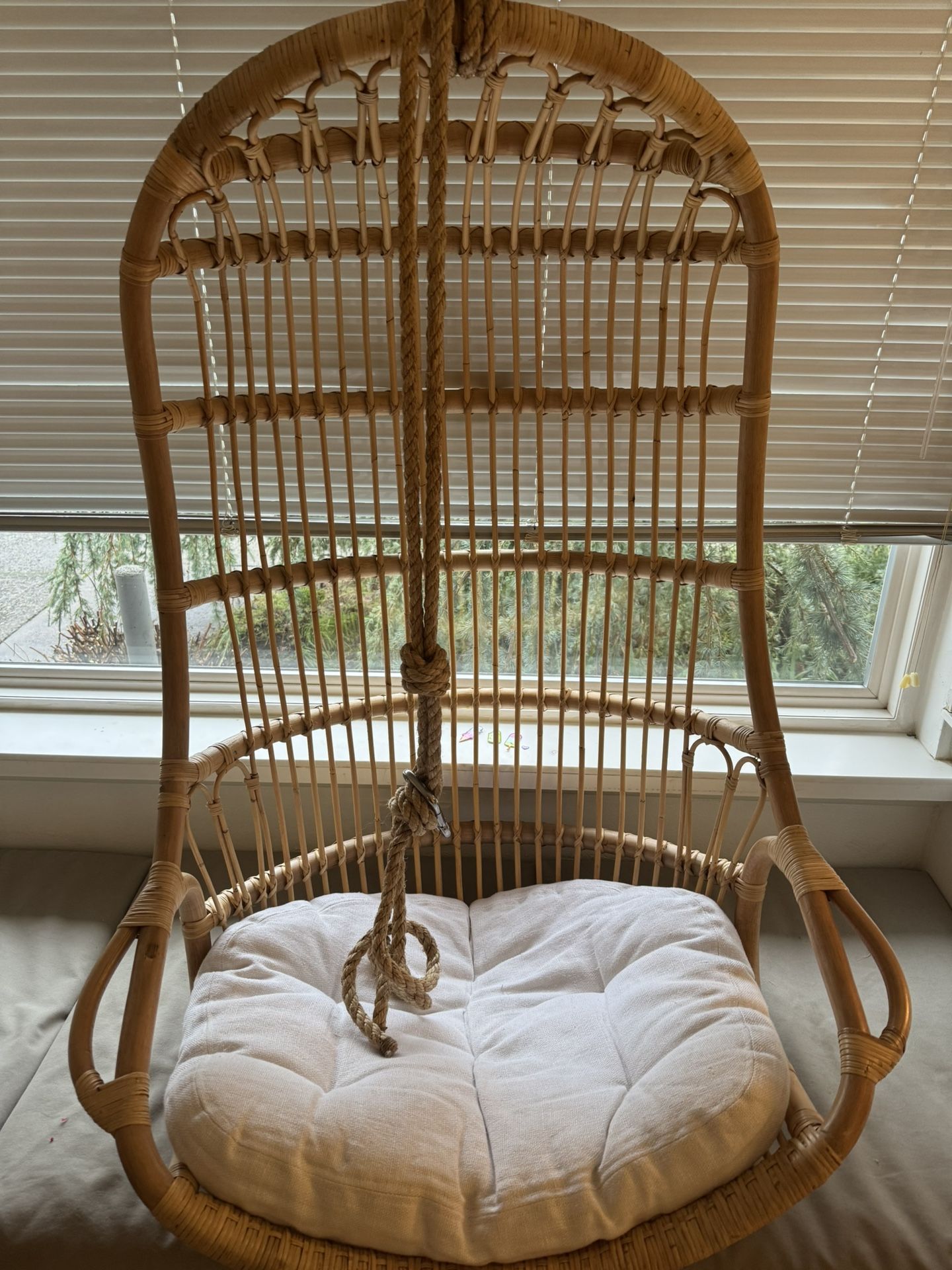 Serena & Lily Rattan Hanging Chair