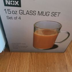 Glass mug set