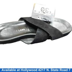 Helmut Lang X Slide Sandals Black
