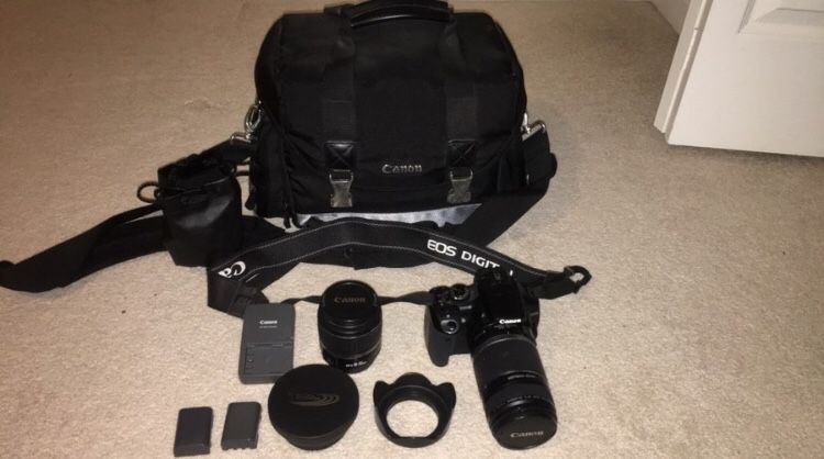 Canon Digital Rebel Xti with lenses