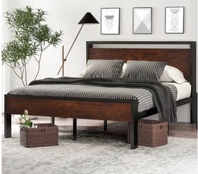 Wood bed frame