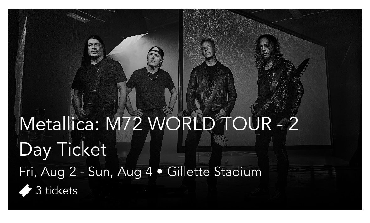 Metallica M72 World Tour