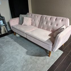 Pink Futton Couch 