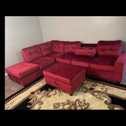 New Sectional + Ottoman 