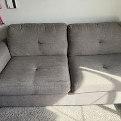 3 piece grey couch set