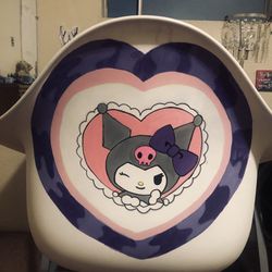 Kuromi Desk Lounge Chair Custom Painted
