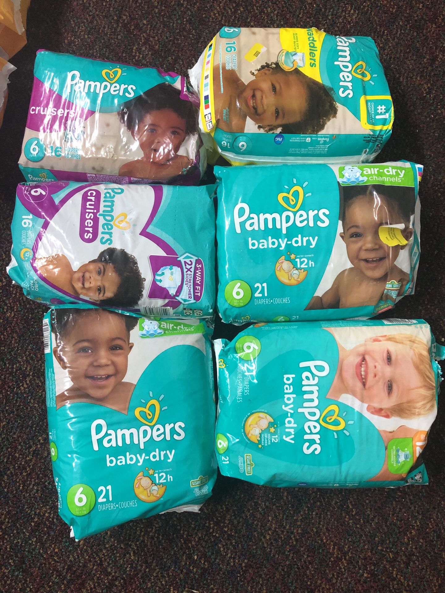 Pampers size 6 all for 15 dollar