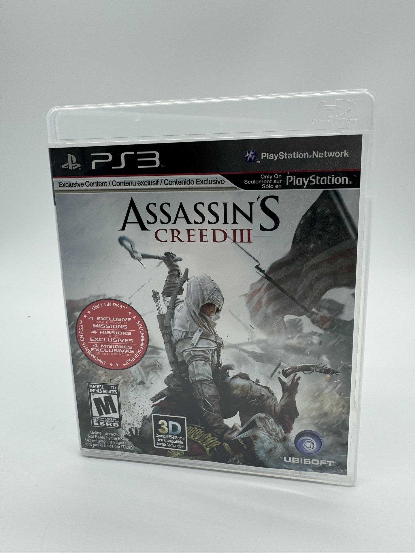 Assassin's Creed 3 (Sony PlayStation 3 - PS3) Complete CIB & Tested