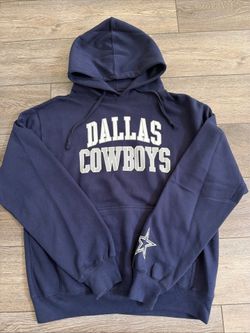 Dallas Cowboys Pullover Hoodie Authentic NFL Sz Large Blue EUC