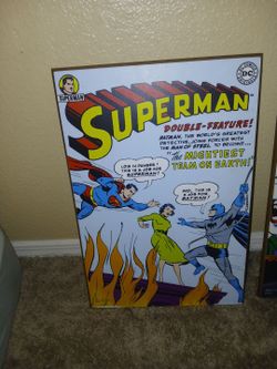 DC Comics Superman Double Feature wall canvas
