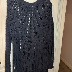 Navy Long Sweater