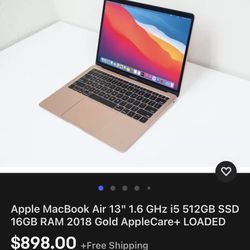 Apple MacBook Air Rose Gold In The Box