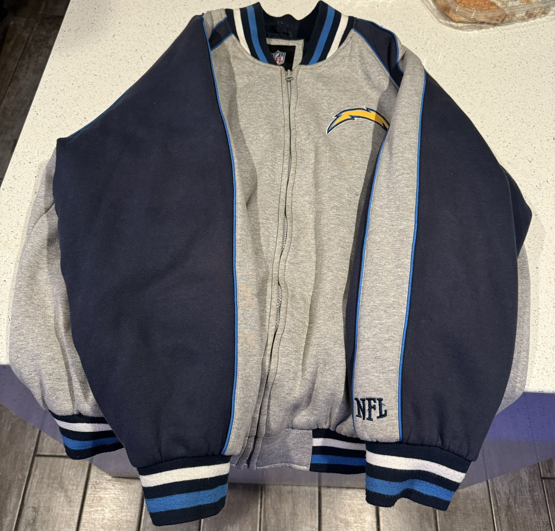 Vintage XL San Diego Chargers Full Zip Jacket