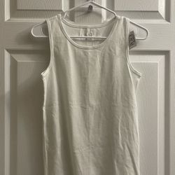 Brand New Girls White Sleeveless Tank Top Size XXXL Kids