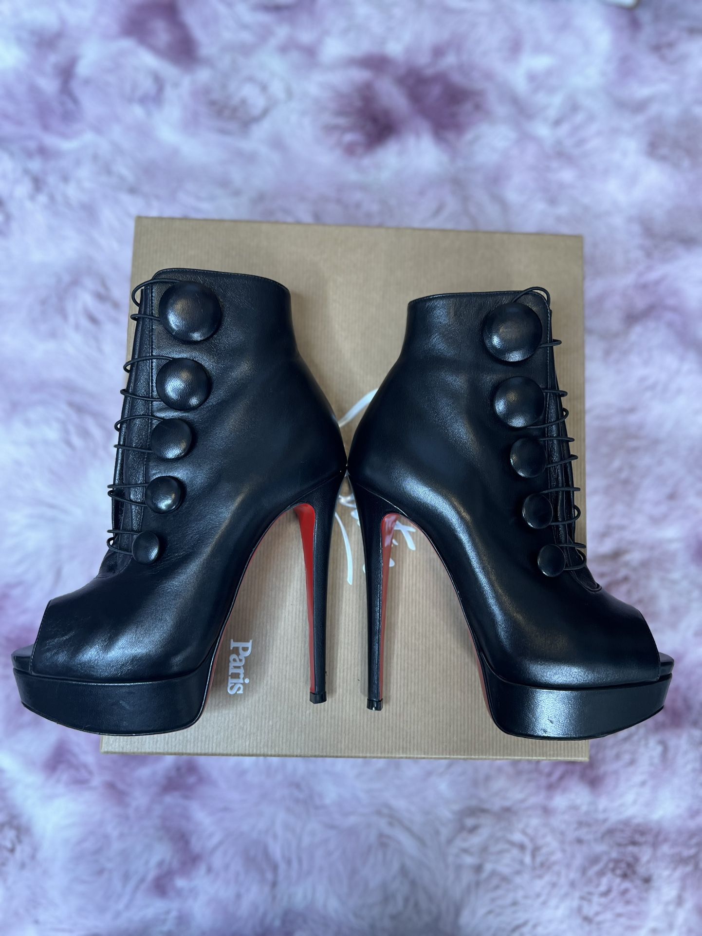 Christian louboutin LADY BOOTON Black Size 35.5