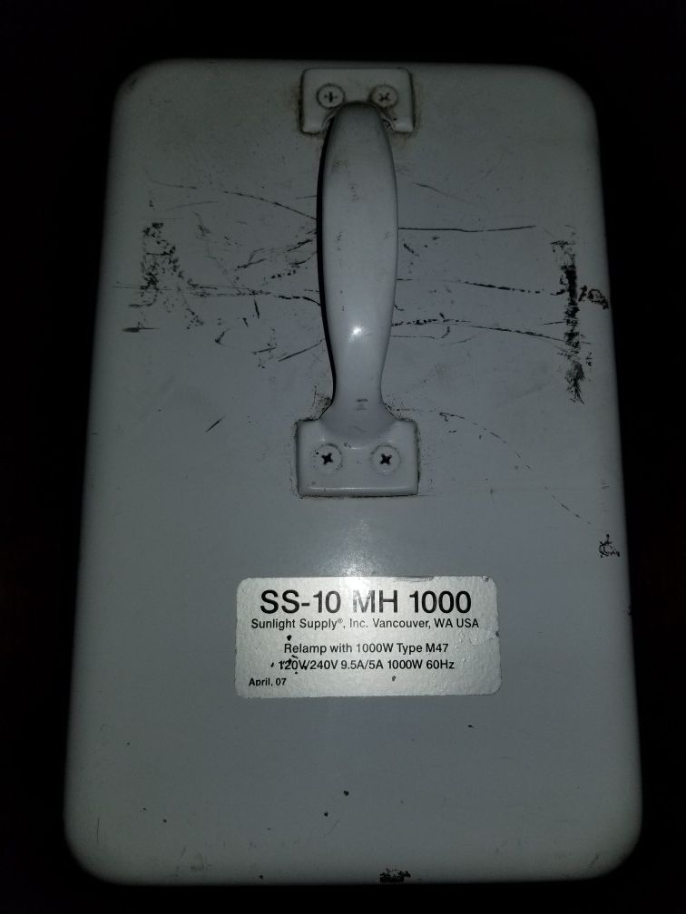 Sunlight supply 1000w metal halide ballast