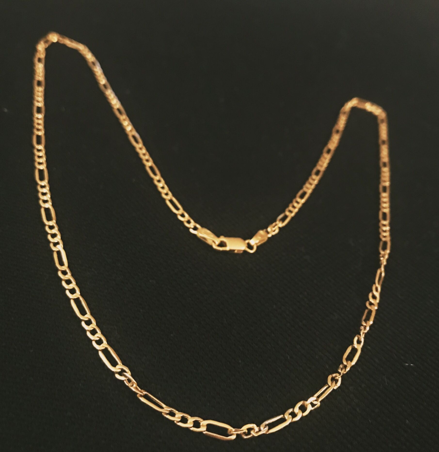 18K Gold Chain - Solid Link Chain