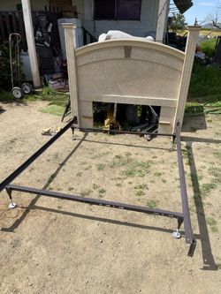 Queen Head Board With Metal Frame 