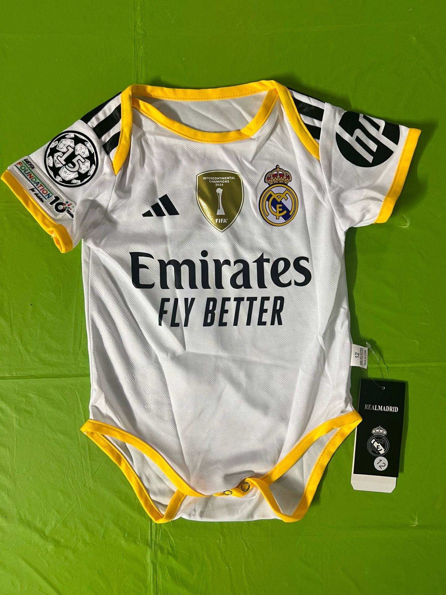 Real Madrid newborn jersey