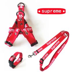 Dog Supreme Harness Collar Leash Set 