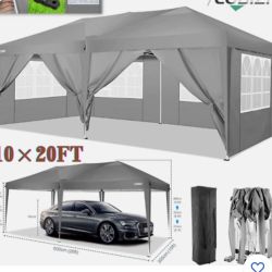 10x20' Heavy Duty Pop Up Canopy Commercial Tent Waterproof Gazebo Outdoor
