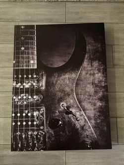 30x40 Canvas Guitar Picture