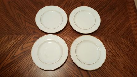 GOLDEN BAND JOHANN HAVILAND BREAD/BUTTER PLATES.