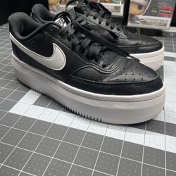 Nike Court Vision Alta  Black White 9.5 DM-0113-002 