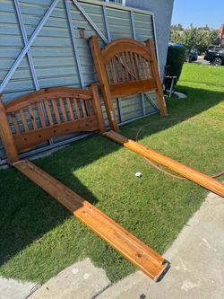 Wood Queen bed frame