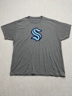 Champion Seattle Kraken Logo Gray T-Shirt 2XL