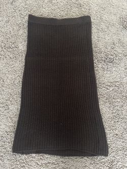 Woolen pencil skirt