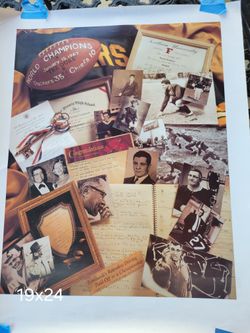 Vince Lombardi Unique Poster Packers Rare